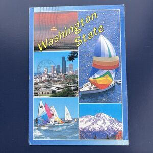 Postcard Scenes & Views Washington USA Vintage Postmarked 1988 WA to MI